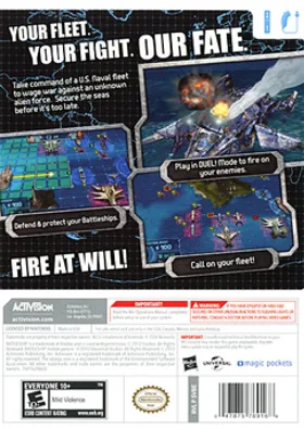 Battleship box cover back